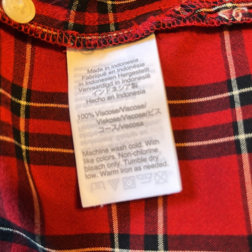 Madewell Tartan Paid Ex-Boyfriend Top - Picture 9 of 10